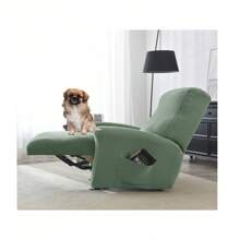 Funda para sillón reclinable, fundas elásticas para sillón reclinable tipo niño perezoso, fundas elásticas para sofá, 1 pieza protector de muebles con elástico en la parte inferior para perro, niños, funda para sillón reclinable - Multicolor - Ver 8