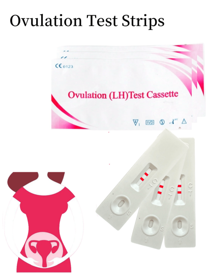 3 tiras de teste de ovulação, teste de preparação para ovulação, monitoramento de folículos de óvulos (não tira de teste de gravidez)