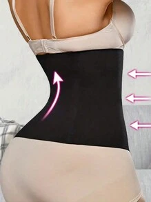 1 chiếc Đai định hình eo cho nữ, Đai định hình eo, Đai định hình sauna Sweat Slim - màu đen - Xem 7