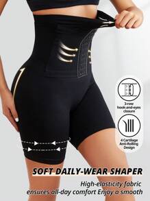FLARIXA Faja moldeadora para mujer con cierre de gancho y ojo,entrenador de cintura con cinturón, control del estómago posparto, levantamiento de glúteos, ropa interior moldeadora corporeal