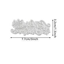 Weihnachten Glimmer Heißfolienplatte, Weihnachtselche, Schneeflocken, Weihnachtsbaum, Frohes Neues Jahr, Frieden auf Erden, Stille Nacht, Weihnachtskranz, Metallfolienplatte für Kartenherstellung, DIY Scrapbooking, Weihnachten