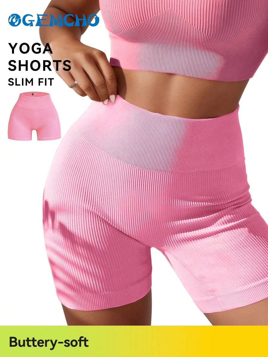 GEMCHO Shorts met schroefdraad Basic Zacht nauwsluitend Ademend Running Gym Workout Shorts Zomer