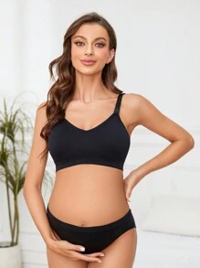 3pcs Maternity/Nursing Bras Sexy Front Buckle Breastfeeding Underwire Bras, Comfortable Nursing Bras
