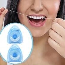 1/2pcs Ultraclean Waxed Mint Dental Floss Effective Plaque Removal, Teeth & Gum Protection | Shred-Resistant For Thoroughly Clean In Tight Area.(Blue) - Blue - View 11