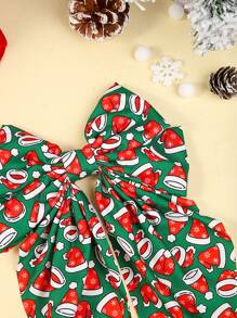 1pc Christmas/Halloween Pumpkin Head, Clown, Ghost Pattern Bowknot Hairclip Barrette Accessories, Suitable For Festival Party Gifts (Plus Size)