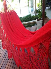 Luxury Large Reinforced Double Rest Sleeping Hammock - 紅色的 - 查看 2