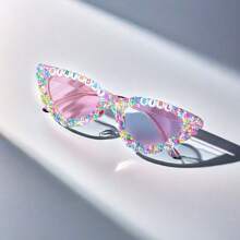 Kính mắt mèo thời trang nữ có họa tiết kẹo, kính cô dâu màu hồng có dòng chữ "Future Bride", được trang trí bằng đá giả và ngọc trai, thích hợp cho tiệc tùng, đám cưới và trang phục hàng ngày Trang phục cơ bản hợp thời trang cho phụ nữ mùa thu đông Quần áo công sở Quà tặng giản dị Y2k - phong cách khác nhau - Xem 7