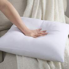 Set Of 2 Throw Insert Pillows - White Color, Square Shape, Decorative Pillow For Bed & Couch, Multi-Functional Modern Cushion, Can Be Used Alone Or Great Fit For Your Favorite Pillow Shell - White - View 3