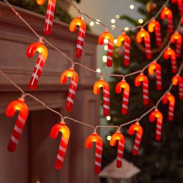 1pc Decoração de Natal LED Light Stick, operado por bateria, iluminação de fadas para festa em casa, quarto, decoração de quarto, decoração de Natal, luz de Natal, decoração de quarto, decoração de casa, decoração de festa, feriado, festival, presente de Natal, decoração de árvore de Natal de Ação de Graças, enfeites