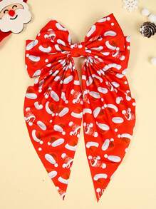 1pc Christmas/Halloween Pumpkin Head, Clown, Ghost Pattern Bowknot Hairclip Barrette Accessories, Suitable For Festival Party Gifts (Plus Size)