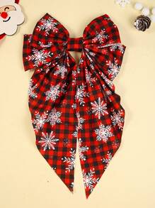 1pc Christmas/Halloween Pumpkin Head, Clown, Ghost Pattern Bowknot Hairclip Barrette Accessories, Suitable For Festival Party Gifts (Plus Size)