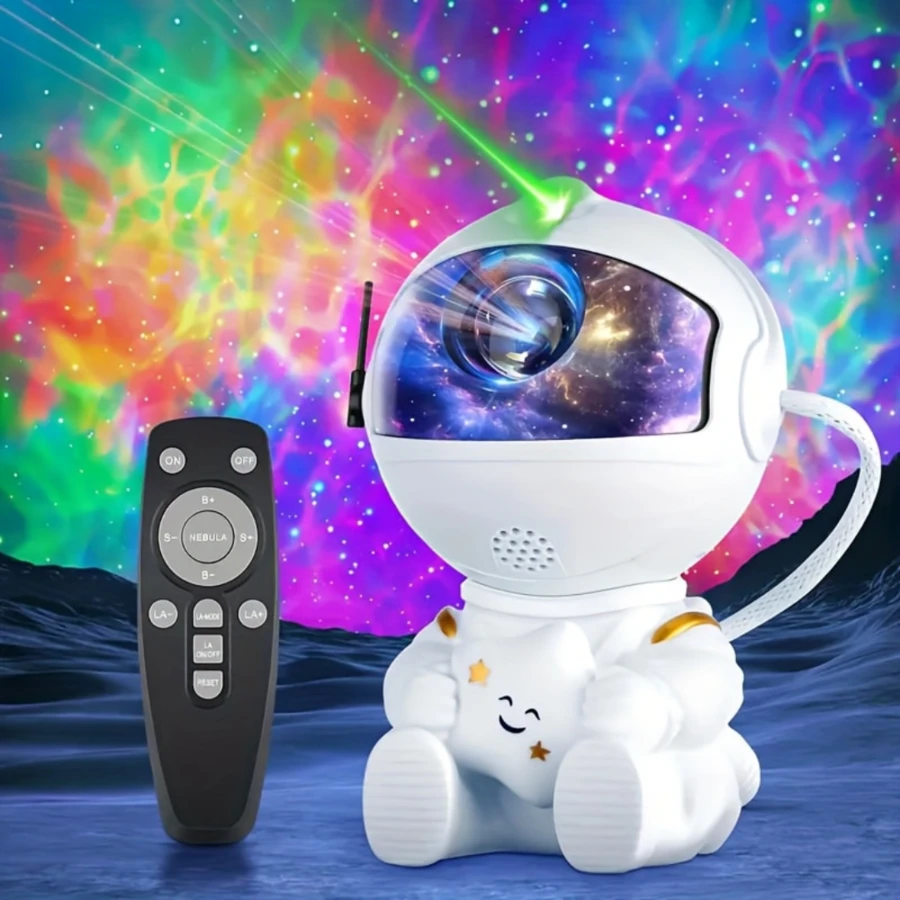 Galaxy Star 投影仪 - 充满活力的 RGB 照明，带来沉浸式装饰效果，便携式 USB 供电设计，多色显示，≤36V 安全操作，≥0.4 MW 至 <1 MW 输出，非常适合游戏室、家庭影院、天花板和房间装饰
