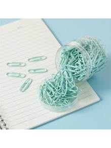 200 cái/hộp Kẹp giấy nhiều màu, Kẹp tài liệu văn phòng, Kẹp hồ sơ lớn có hộp đựng, Giá kẹp giấy bằng thép không gỉ để bàn, Kẹp hồ sơ có hộp đựng giấy - Một cỡ - Xem 9