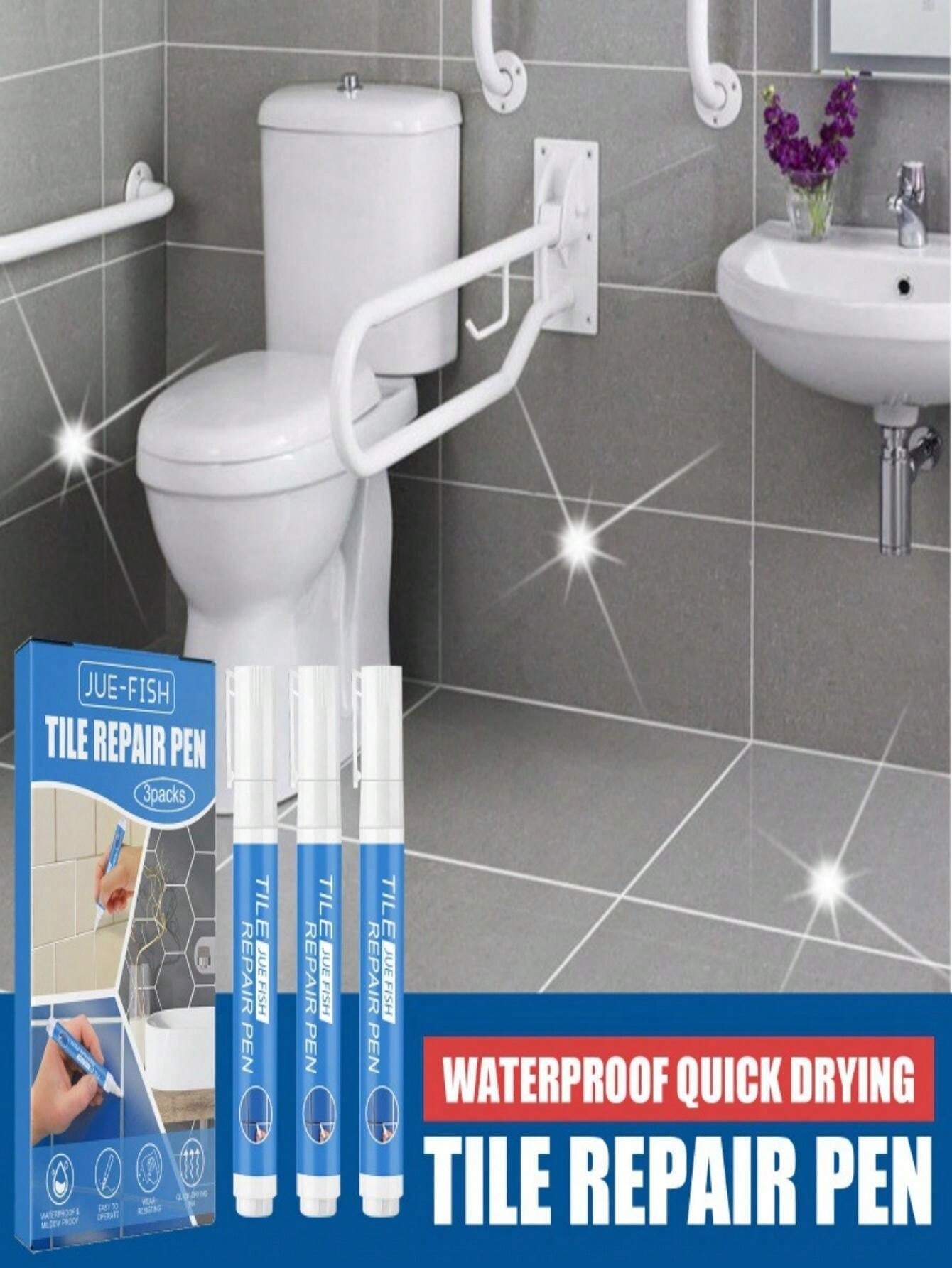 Tile Repair Pen, Bathroom Waterproof & Mold Resistant Tile Grout