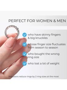 8pcs,Ring Size Adjuster Set - Silicone Tightener Guards For Gold Rings, 4 Sizes, Comfortable Wear For Men And Women, Jewelry Sizing Tool, No Power Required - Multicolor - View 6