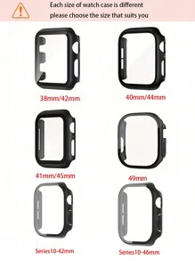 1 zestaw 3 w 1 minimalistyczny nowy modny jednolity kolor motyl klamra silikonowy pasek do zegarka i PC Rhinestone zegarek etui ochronne kompatybilny z 38 mm 40 mm 41 mm 45 mm 44 mm 42 mm 46 mm 49 mm, Ultra 9 8 7 6 5 4 3 2 1 SE Series10, wygodna oddychająca opaska na nadgarstek, odporna na zarysowania wodoodporna wstrząsoodporna obudowa zegarka, dla kobiet i mężczyzn