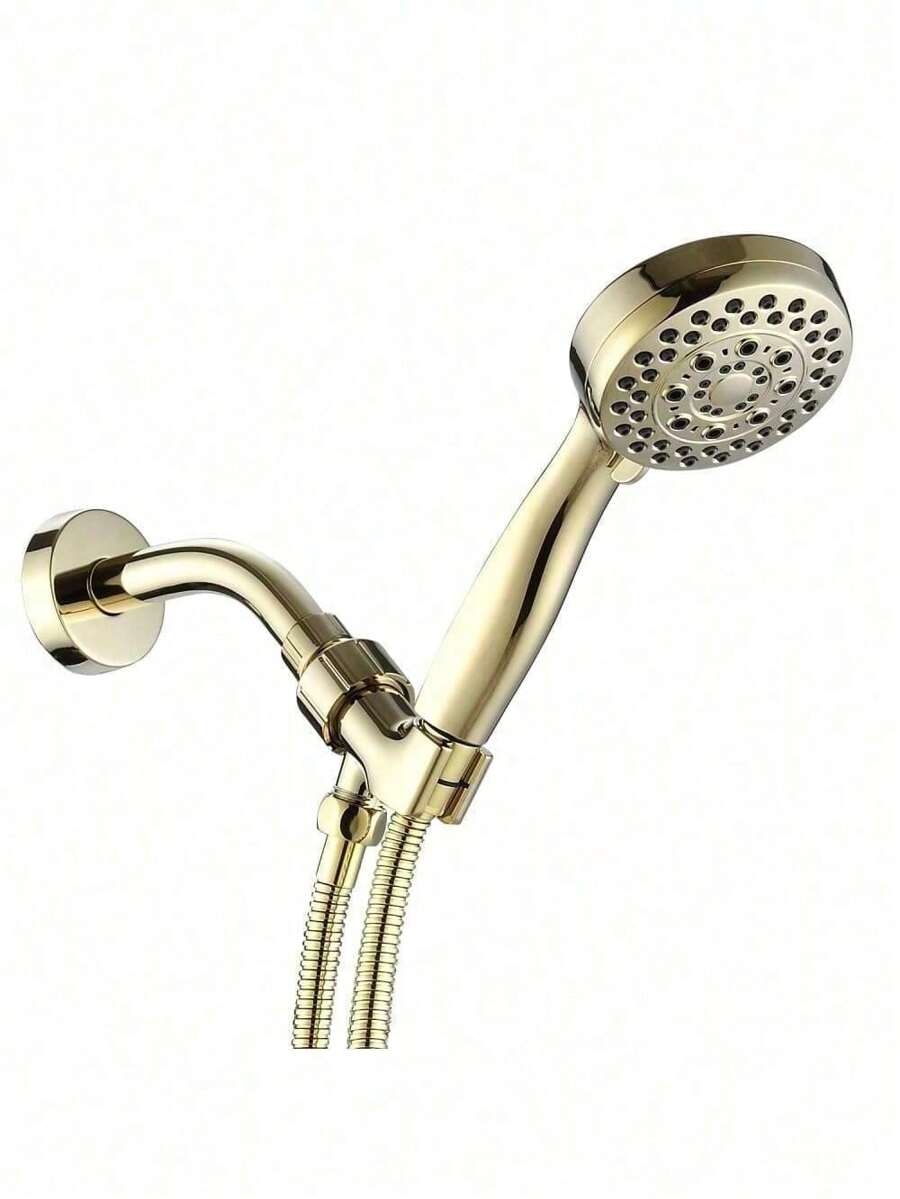 Handheld Shower Head With Hose High Pressure Shower Heads, Gold SHEIN USA