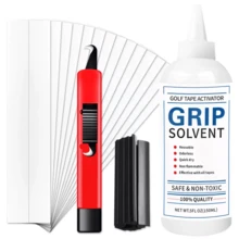 Golf Club Grip Kit Double Sided Adhesive Tape Grip Solvent Regripping Repair - White - View 2
