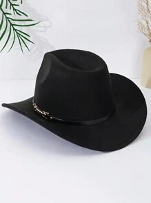 1 chiếc mũ cao bồi tiệc tùng phong cách cổ điển, mũ cao bồi phong cách bohemian cổ điển thắt lưng đơn giản dùng để chụp ảnh đạo cụ nhập vai - topper trang trí cổ điển - Xem 4