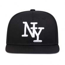 1 Pc Unisex Kids NY Embroidered Hip Hop Cap, Outdoor Sun Ion Casual Hat Suitable For Boys & Girls, Springtime & Autumn - 1PC - View 5