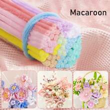 Value Pack 100/120/800 Pcs Macaroon DIY Pipe Cleaner Projects, Pipe Cleaners+Green Floral Stem Wire, 7 Colors Multi-Color 11.81*0.6 Chenille Stems, Pipe Cleaners Stems For Art And Craft Projects Creative DIY Decorations, Educational Crafts For Every, Pipe Cleaner Sculpture Ideas, Seasonal Pipe Cleaner Crafts, Best Chenille Stems For Crafting, Creative Uses For Chenille Stems ﻿