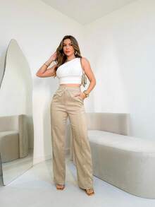 Palazzo Pants IN0022 - Màu be - Xem 3