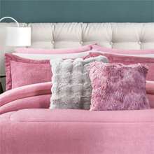 Concord Pachicalientito Blanket - Premium Sheepskin Solid Colors - Berry - View 2
