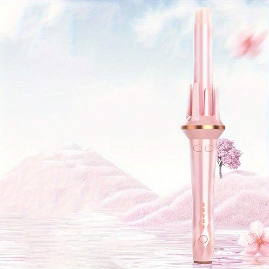 Deluxe Automatic Rotating Curling Iron, Easily Curls And Waves