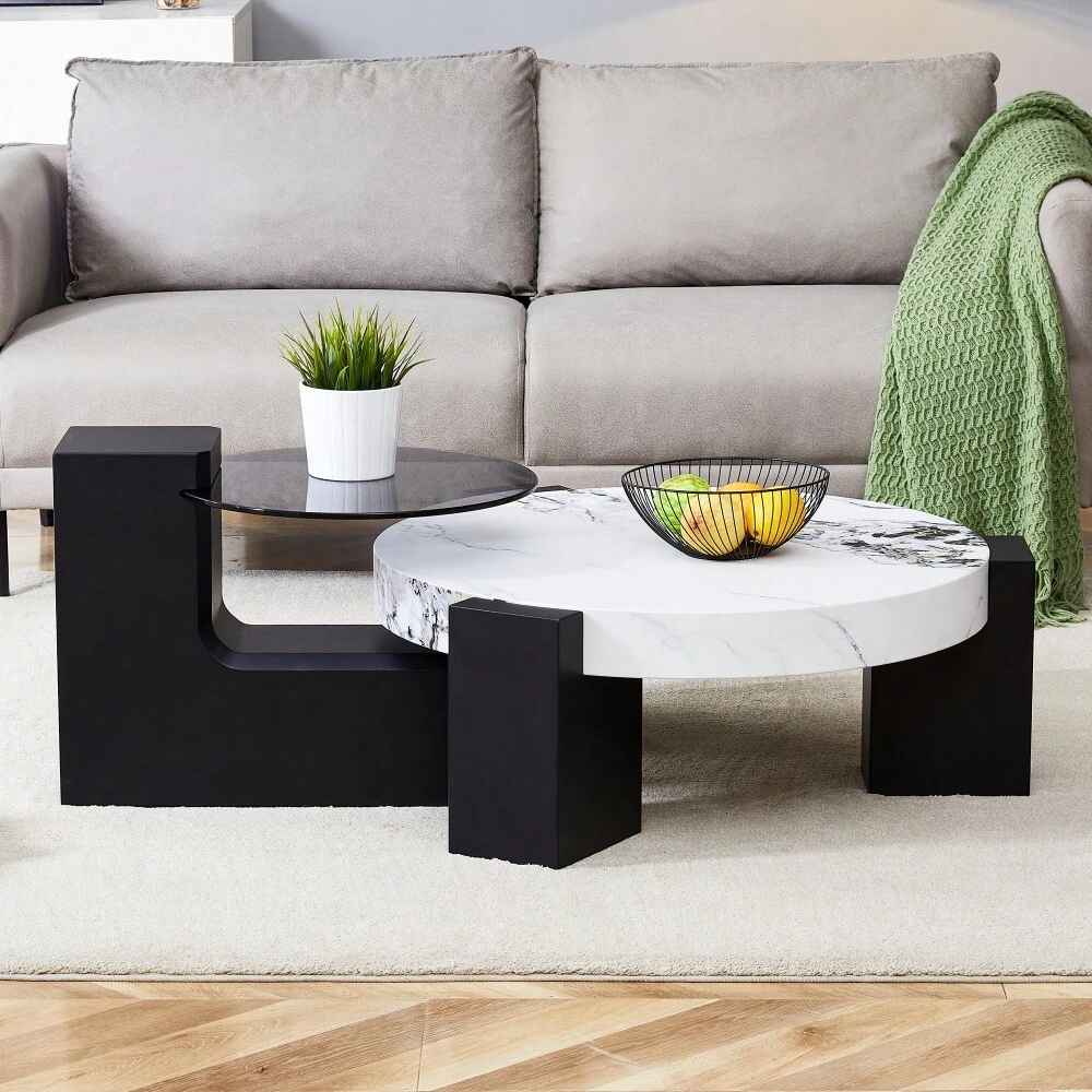The Detachable DoubleDecker Coffee Table, The Stylish Design Is More