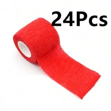 1/6/8/12/24/36 Stuks Verpakking Zelfklevende Bandage Elastische Zelfklevende Bandage Gekleurde Sport Tape Veterinaire Band Enkel Tape Tattoo Grip Tape Tattoo Zelfklevende Tape Tattoo Grip Tape Wikkel Elastische Bandage Wikkel Voor Tattoo Grip Tattoo Pennen Tattoo Benodigdheden Voor Tattoo Beginners En Ervaren Tattoo Artiesten