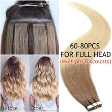 Human Hair Extensions Premium 100% Real Remy Hair Hair Full Head Weft 18inch - long hair - View 9