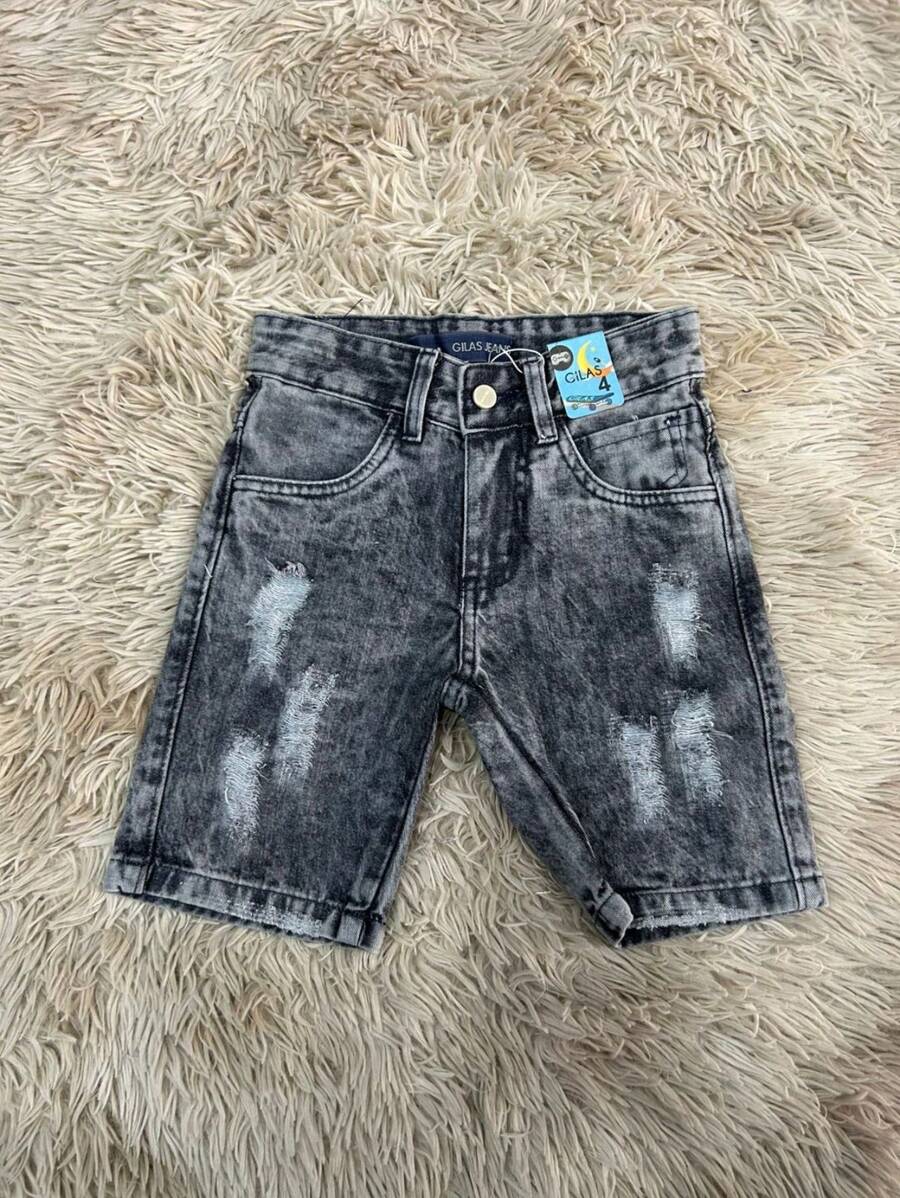 Boys' Bermuda Shorts 04 To 08 Years - 黑色 - 查看 1
