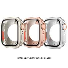 3 件 PC 硬壳兼容 Apple Watch 表壳 45 毫米 41 毫米 44 毫米 40 毫米玻璃外部升级超级兼容 Apple Watch Series 9 8 7 SE 6 5 4 3 2 - 彩色 - 查看 7
