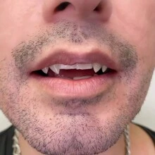THATBOY Bộ 2 răng nanh ma cà rồng/răng sói, phụ kiện hóa trang Halloween, trang trí tiệc. - Nhiều màu - Xem 6
