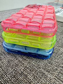 Deluxe Colorful Glitter Case For IPhone 11/11 PRO MAX/ 12/12 PRO MAX/13/13 PRO MAX/14/14 PRO/14 PRO MAX. - 白色或黑色 - 查看 4