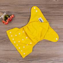Toddler Baby Diaper One Size Adjustable Reusable Washable Nappies Newborn Supplies - Yellow - View 2