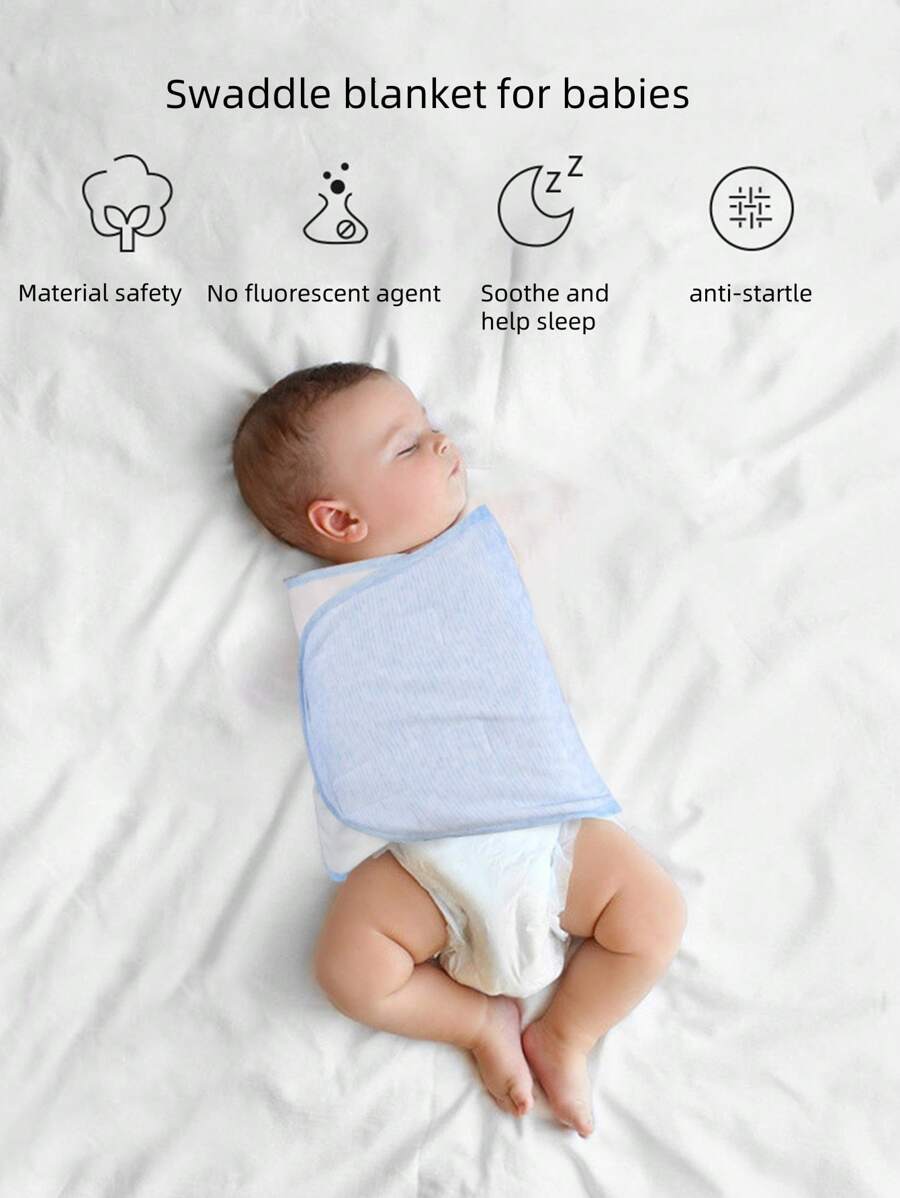 1pc Newborn Anti-Startle Swaddle Blanket, Suitable For Infant Sleep - Multicolor - View 1