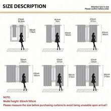 2 pièces Rideau imprimé avec bibliothèque style Moyen-Âge pour la décoration de la maison - traitement de fenêtre avec poche de tringle pour chambre à coucher, bureau, cuisine, salon et salle d'étude