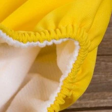 Toddler Baby Diaper One Size Adjustable Reusable Washable Nappies Newborn Supplies - Yellow - View 3