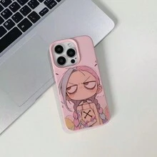 可爱小女孩、卡通、动漫、搞笑手机壳，适用于 Iphone16/7/8/11/12/13/14/15/X/XR/Xs/Plus/Pro/Pro Max/SE2 - 粉色 - 查看 7