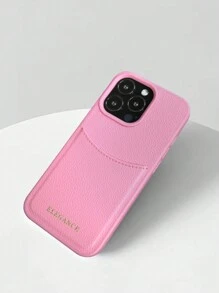 Apple 1 rosa Mode Kartenetui Anti-Rutsch PU Leder Ständer Handyhülle kompatibel mit IPhone16 15 14 13 12Pro Max Plus