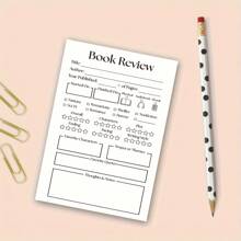 1 件书评记事本，可撕式 50 页星级评定，可撕式阅读记事本，Booktok，送给爱书人的书籍礼物 - 彩色 - 查看 4
