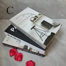 3pcs Folding Fake Book Ornament, Creative English Text Faux Book Decorative Display Prop, Professional Packaging Best Gifts Birthday Graduation