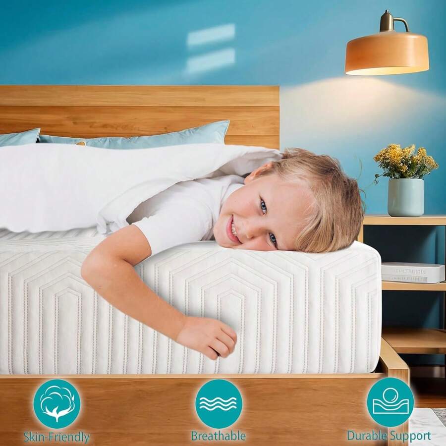 Memory Foam Mattress, Gel Foam Mattress With Breathable Cover, Bed In A