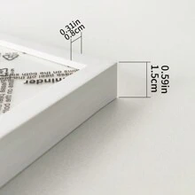 1件或5件，多种尺寸可选，新款超薄线条相框（随机相纸发货），经典设计，超薄边框，简约风格，壁挂或桌面展示，适用于斋月展示、礼品、新年、情人节、客厅、卧室、办公室等。 - 彩色 - 查看 4