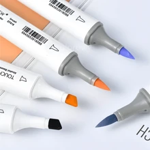 Bút lông mềm cồn 30/60/80/168 màu, Bút lông nghệ sĩ đầu kép & Bút phác thảo nghệ thuật đầu đục, Đồ dùng học tập dễ thương thẩm mỹ, Bút viết chữ, Thẻ vẽ, tô màu, minh họa, Quay lại trường học - trắng - Xem 5