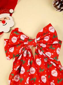 1pc Christmas/Halloween Pumpkin Head, Clown, Ghost Pattern Bowknot Hairclip Barrette Accessories, Suitable For Festival Party Gifts (Plus Size)