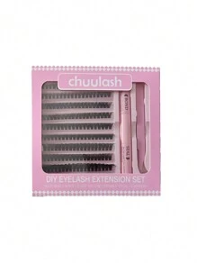 30/40/50D/60/80/100D/W02/J04/BX-23/YM/S07/YW/YUWEI 8-16mm D Curl Lash Extension Kit With Lash Bond And Seal Glue Clusters Eyelashes Makeup Tools DIY Lashes Extension Kit For Gluing Lasheslash Clusters Kit,Lashes,Eyelashes,Fake Lashes - Black - View 16