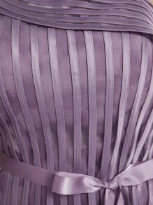 Mgiacy 大码不对称领口花卉印花高端晚礼服、婚礼活动礼服派对礼服婚礼宾客礼服