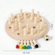 1pc Trò chơi cờ vua trí nhớ bằng gỗ: Trò chơi trí nhớ ghép màu cho trẻ em từ 3-12 tuổi - Đồ chơi giáo dục hoạt động học tập cho trẻ mới biết đi - Đồ chơi Montessori cho bé trai bé gái từ 3 4 5 tuổi trở lên Quà tặng cho thanh thiếu niên Cờ vua trí nhớ bằng gỗ - Nhiều màu - Xem 9